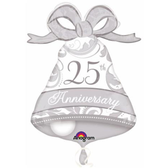 "25Th Anniversary Bell In 27" Shape P30 Pkg"