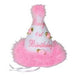 BABY'S FIRST BDAY CONE HAT PINK 1/PK