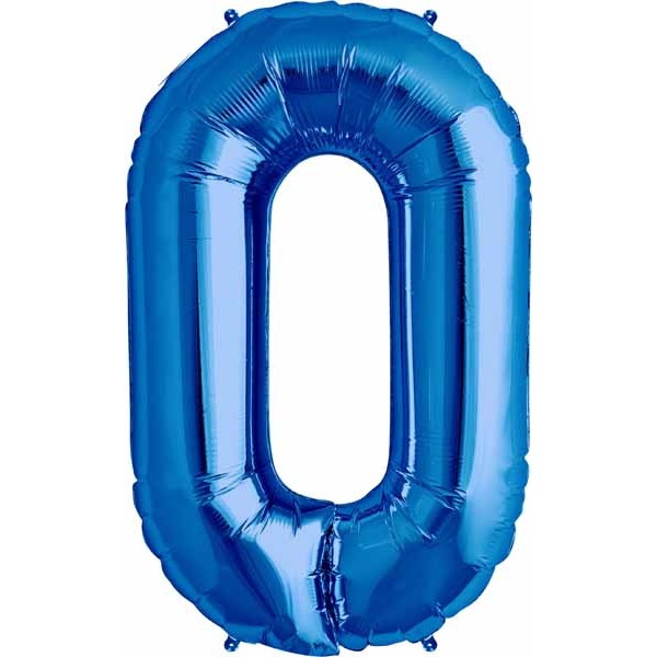 Blue Letter O Balloon, 34 Inch