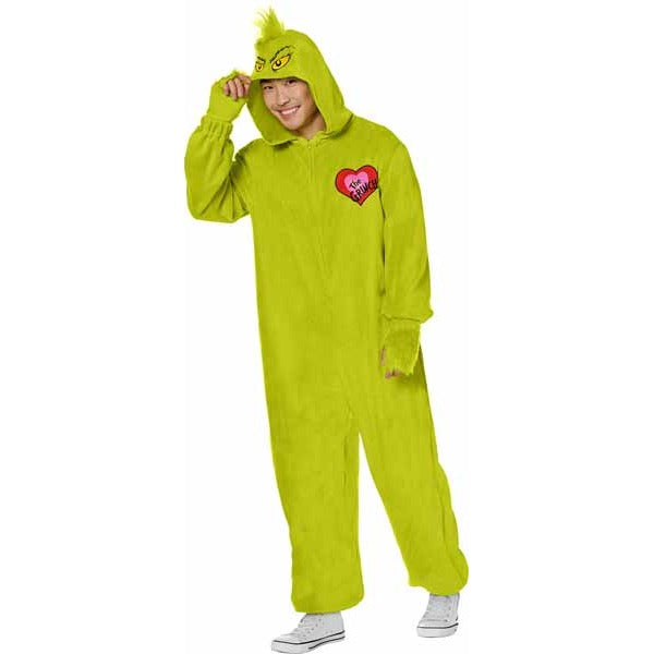 The Grinch Adult Jumpsuit Costume, Small