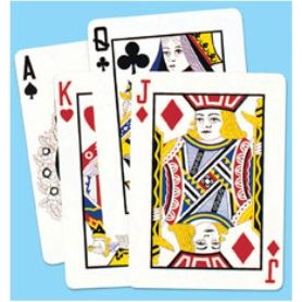 25-Inch Playing Card Cutouts for Casino Party Decor