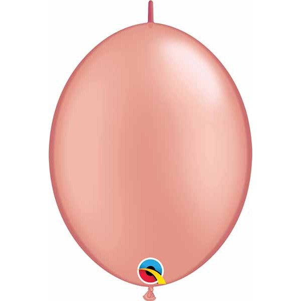 Qualatex Rose Gold 12-Inch QuickLink Latex Balloons, 50 Count