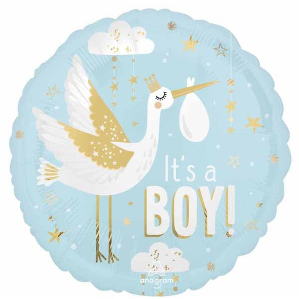 Special Delivery Boy 18-Inch Round Foil Balloon