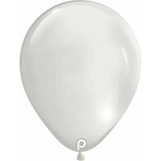 Prima Clear Glass 5-Inch Round Latex Balloons, 100 Count