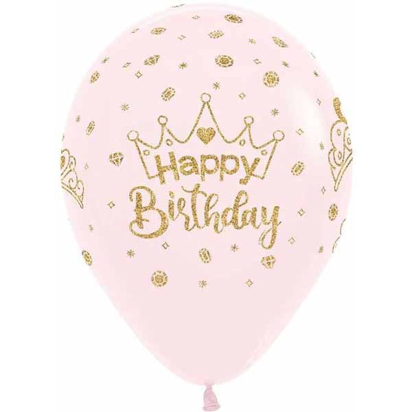 HBD CROWNS PSTL PINK 11" SEMPERTEX 50/BG