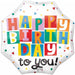 Celebrate the Day Happy Birthday 22" Foil Balloon