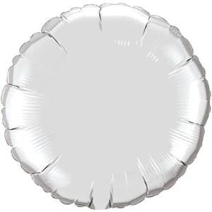 18-Inch Silver Round Foil Balloon