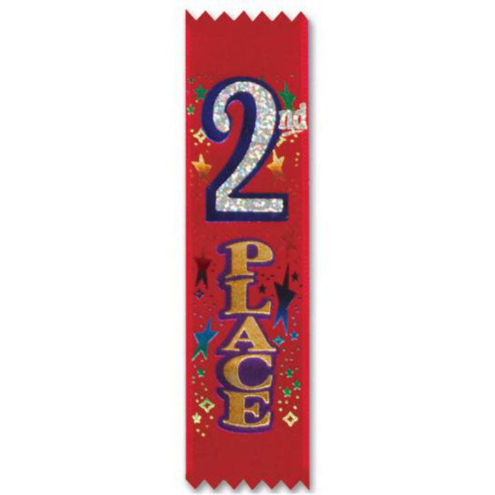 "2Nd Place Ribbons - Pack Of 10"