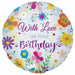 With Love on Your Birthday 18-Inch Foil Balloon
