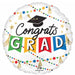 Congrats Grad Party 18" Round Foil Balloon