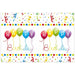 PLASTIC TABLECOVER 47X70" HBDAY STREAMR