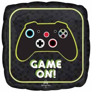 Game On 28" Jumbo Square Foil Balloon