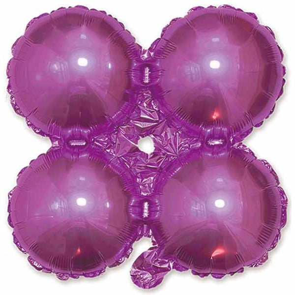 12 Inch Pink Quad Arch Foil Balloon