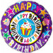 Happy Birthday Cupcake 18-Inch Foil Balloon