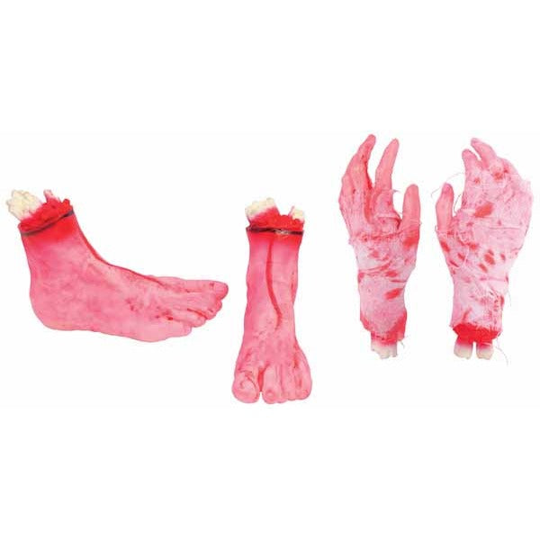 Severed Hand or Foot Halloween Prop, Assorted