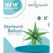 Decochamp Green Starburst Foil Balloon, 26 Inch