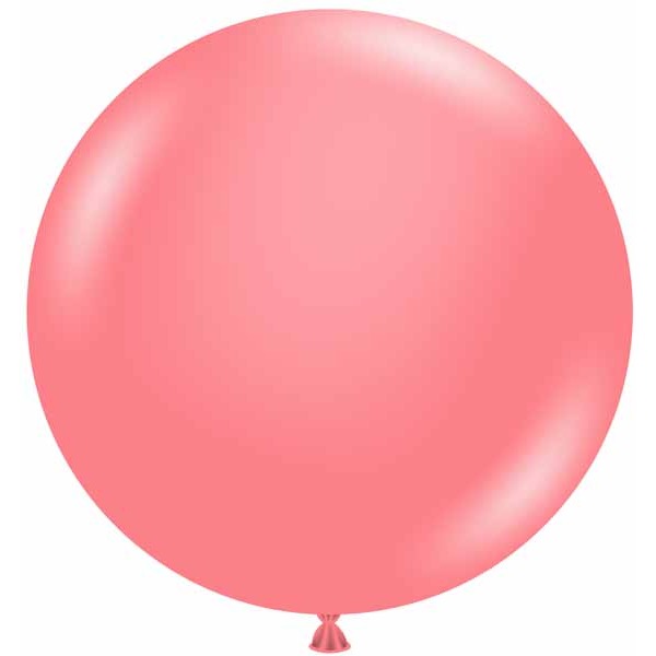 TUFTEX Coral 24-Inch Latex Balloons, 25 Count