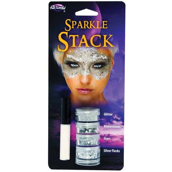 Silver Sparkle Stack Makeup Decoration Kit