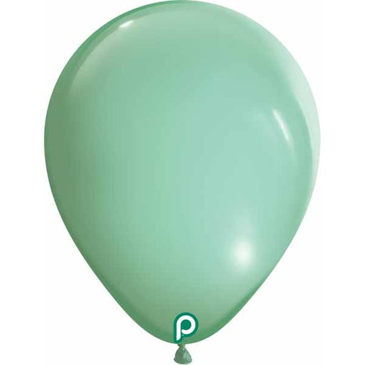 Prima Spearmint 5" Round Latex Balloons, 100 Count