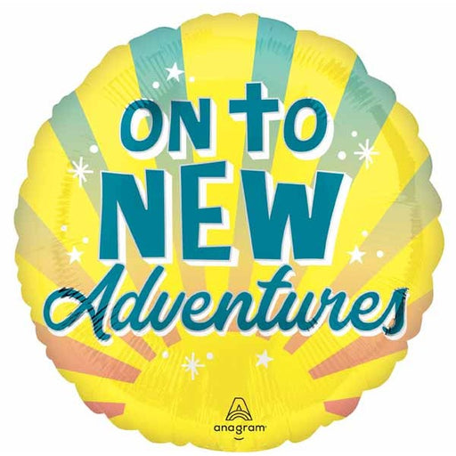 On to New Adventures 18-Inch Round Foil Balloon