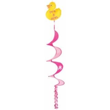 It's a Girl Duckie Wind Spinner, 42 Inches