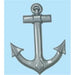 25-Inch Gray Plastic Anchor Decoration