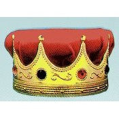 Red Kings Crown with Turban, Pack of 12
