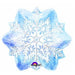 Let It Snowflake Shaped Foil Balloon, 18 Inch