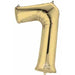 34-Inch White Gold Number 7 Balloon