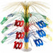 Multicolor "100" Cascade Centerpiece, 18 Inches