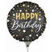BLACK GOLD SILVR HBD 9" RND FOIL A15