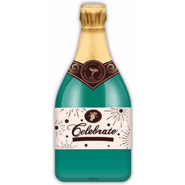 36-Inch Champagne Bottle Foil Balloon