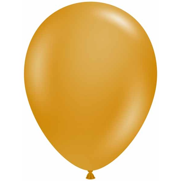 TUFTEX 5-Inch Metallic Gold Latex Balloons, 50 Count