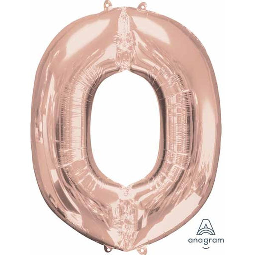 33 Inch Rose Gold Letter O Balloon