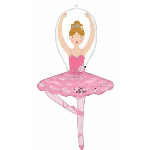 43-Inch Ballerina Girl Shaped Foil Balloon