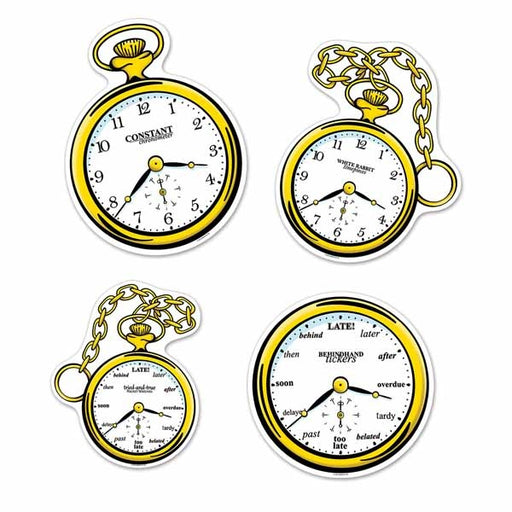 Clock Cutouts, 4 Pack