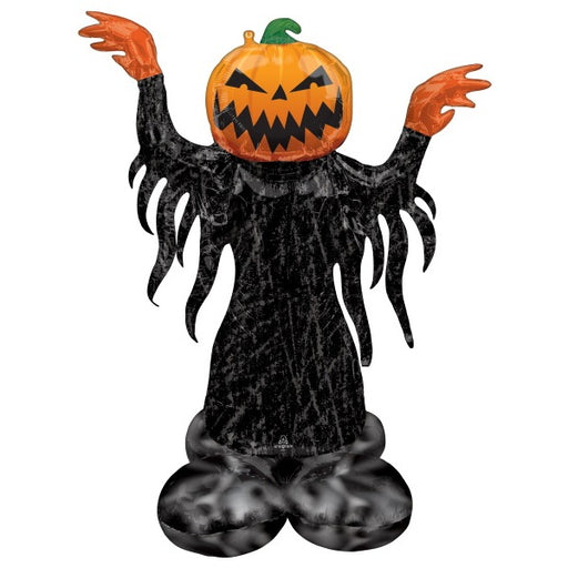 Pumpkin Head Ghost 53-Inch AirLoonz Foil Balloon