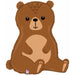 Woodland Bear 34-Inch Shaped Foil Balloon