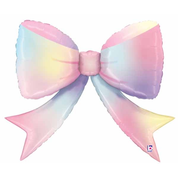 41-Inch Multicolor Bow-Shaped Foil Balloon