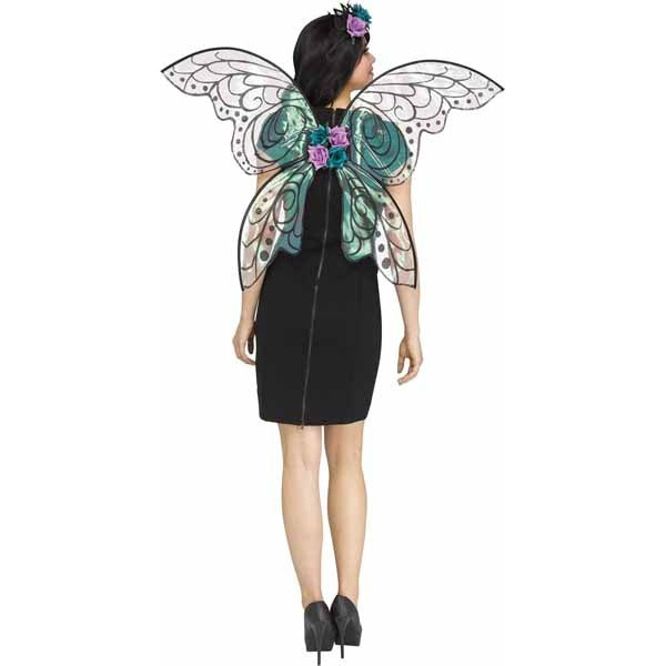 Black & Purple Sparkle Fantasy Fairy Wings