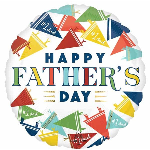 Varsity Dad Father's Day 18" Round Foil Balloon