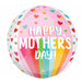 Happy Mother's Day Bright Stripes 16" Orbz Foil Balloon