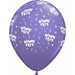 BONNE FETE ALL OVER 12" 50/BAG PURPLE