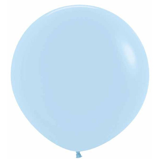 Sempertex 36-Inch Pastel Matte Blue Latex Balloons, 2 Pack