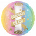 Pastel Grad Party 18" Round Foil Balloon