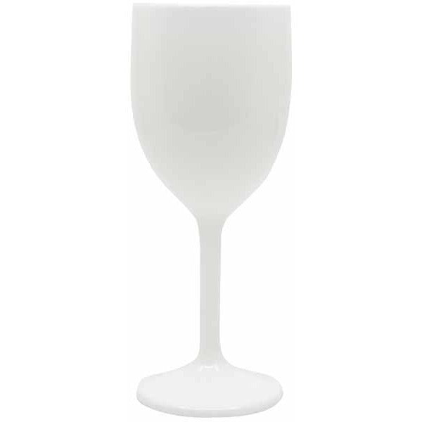Solid White Reusable Wine Glass