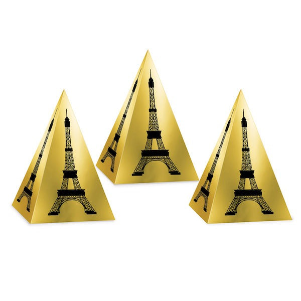 Eiffel Tower Favor Boxes, 3 Pack