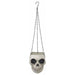21-Inch Skull Flower Pot Halloween Decoration