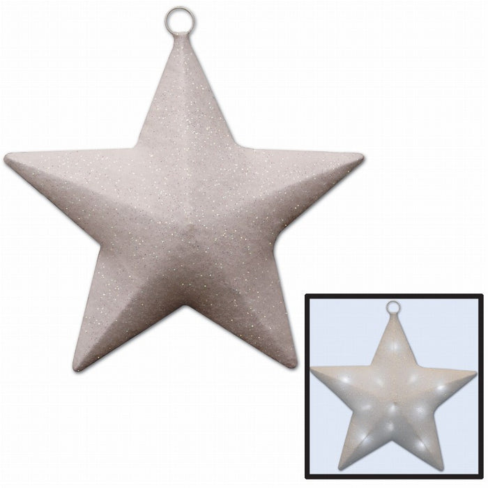 uminous 16" Light-Up Sparkle Star - White (1/Pk)