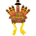 20" Sitting Turkey Balloon (5/Pk)